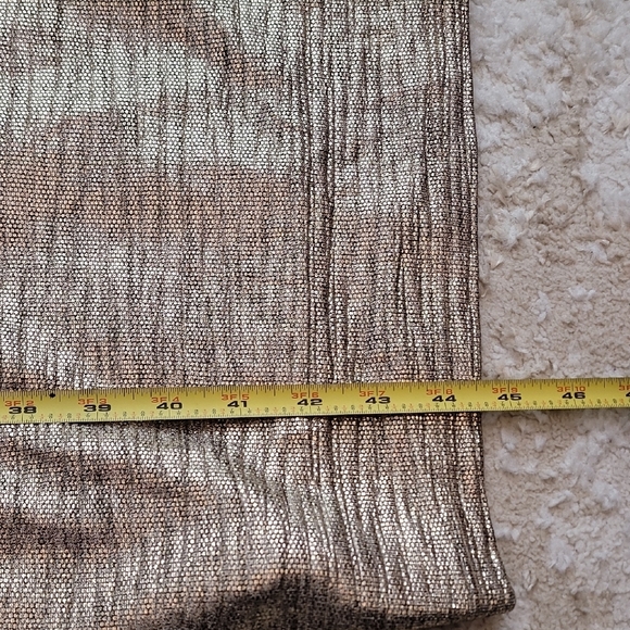 Alice + Olivia Delora Metallic Gold Midi Dress Size 2 Bodycon Cocktail Formal - Picture 12 of 16